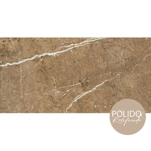 Cerâmica Gran Imperial Marrom Polido Retificado 60x120 Cm 2,16 M² Formigres