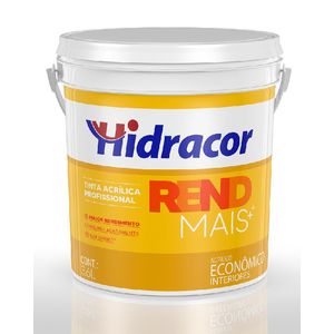 Tinta Acrílica Rend Mais Branco Neve Galão 3,6 Litros Hidracor