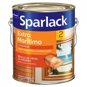 Verniz Extra Maritimo Brilhante Natural Galão 3.6 Litros Sparlack Coral
