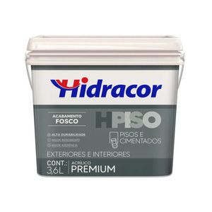 Tinta Para Piso Hpiso Cinza Galão 3,6 Litros Hidracor