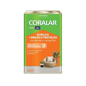 Tinta Acrílica Semi Brilho Latão 18 Litros Branco Coral