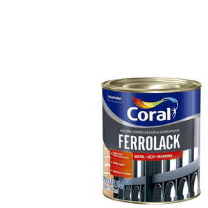 Tinta Esmalte Ferrolack Branco 900 Ml Coral