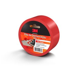 Fita Para Demarcação Vermelho 50 Mm x 30 M 469 Rolo 3M