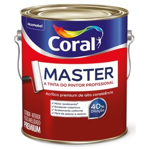 Tinta Acrílica Premium FC Master 3,6 L Branco Gelo Coral