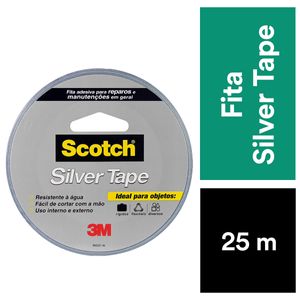 Fita Adesiva Silver Tape 45Mmx25M 3M