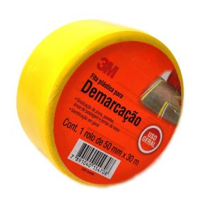 Fita Para Demarcação Amarelo 50 Mm x 30 M 469 Rolo 3M