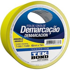 Fita Demarcação Amarelo 48 Mm x 15 M Tekbond