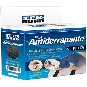 Fita Adesiva Antiderrapante Preta 50 Mm 5M Tekbond