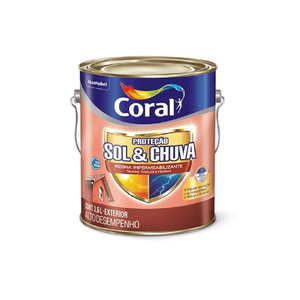 Resina Impermeabilizante de Proteção Sol & Chuva Vermelho Óxido 3,6 Litros Coral
