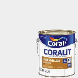 Fundo Sintético Nivelador Branco Galão 3,6 Litros Coral