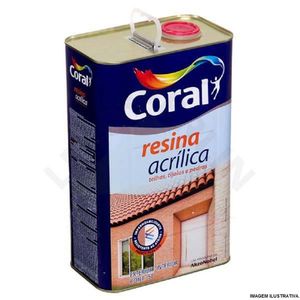 Resina Acrílica Incolor 5 Litros Coral
