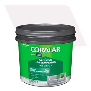 Tinta Acrílica Coralar Fosca Branco Neve Latão 15 Litros Coral