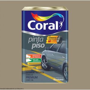 Tinta Pinta Piso Concreto Latão 18 Litros Coral