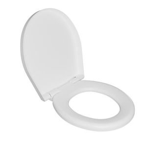 Assento Almofadado Soft Close Branco Astra
