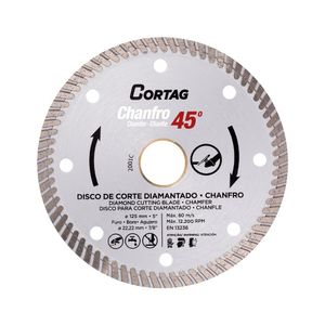 Disco Diamantado Turbo Chanfro 115mm Cortag