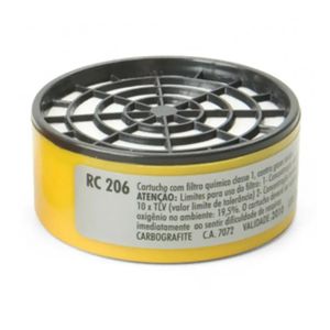 Filtro Vapores e Gases Ácidos RC206 Carbografite
