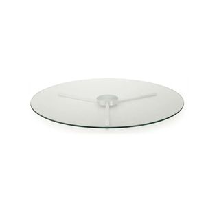 Centro de Mesa Prato de Vidro Giratório 60 cm Forma Collection