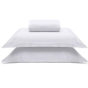 Jogo De Cama Solteirão Rolinho Branco 2 Peças Buettner