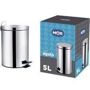 Lixeira Inox 5 Litros Ágata Mor