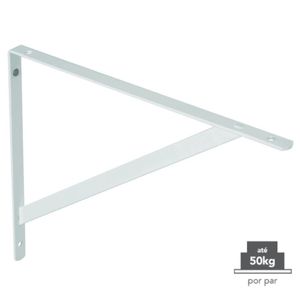 Suporte Mão Francesa Leve Branca 25 Cm Pratk