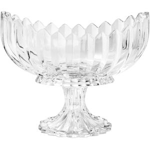 Centro de Mesa de Cristal com Pé 28 cm Geneva Wolff