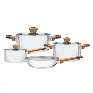 Jogo Panelas Inox 4 Peças Baquelite Tramontina