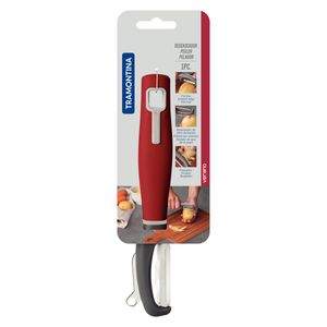 Descascador Fio Liso Inox Verano Vermelho Tramontina