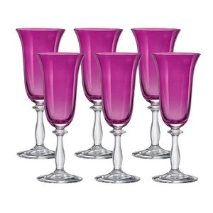 Jogo de Taças 6 Peças Violeta 190 Ml Full Fit