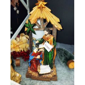 Sagrada Família 37,5 Cm Enfeite De Natal Flor Arte