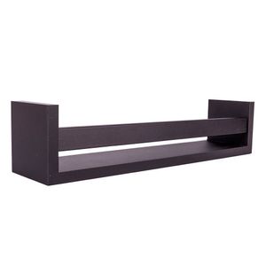 Prateleira Revisteiro Preto 10x10x45 Cm Pratk
