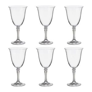 Jogo de Taças Para Vinho Tinto 6 Peças Bohemia Branta 360 Ml Dayhome