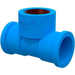 Tê Hidráulico 90° Bucha de Latão 25 mm x 3/4' Tigre