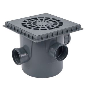 Caixa De Areia Para Esgoto 100 Mm Cinza Tigre