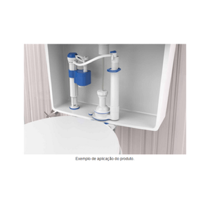 Kit Completo Universal Para Caixa Acoplada Com Acionador Pneumático Blukit