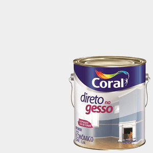 Tinta Acrílica Para Gesso Branco Galão 3,6 Litros Coral