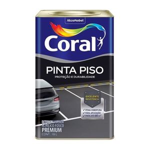 Tinta Para Piso Cinza Médio Latão 18 Litros Coral