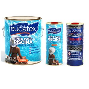 Kit Tinta para Piscina Azul Eucatex