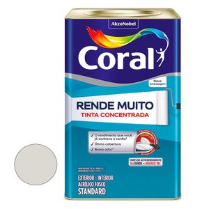 Tinta Rende Muito Fosca Branco Gelo Latão 16 Litros Coral