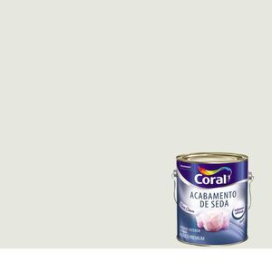Tinta Acrílica Acabamento de Seda Acetinado Branco Gelo Galão 3,6 Litros Coral