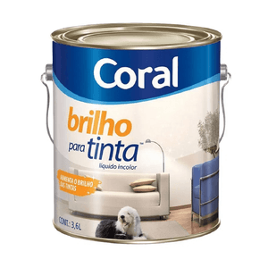 Brilho Para Tinta Incolor Galão 3,6 Litros Coral