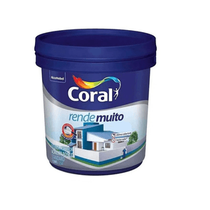 Tinta Rende Muito Fosca Branco Neve Latão 15 Litros Coral