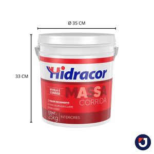 Massa Corrida Pva 25 Kg Latão Hidracor