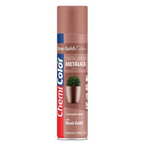 Tinta Spray Metálica 400ml Rose Gold Chemicolor