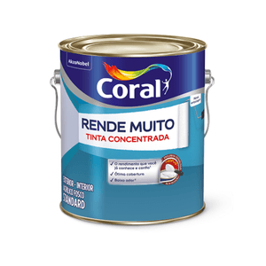 Tinta Rende Muito Fosca Palha 3,2 Litros Coral
