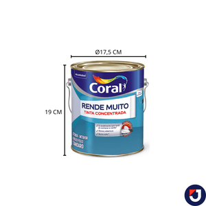 Tinta Rende Muito Fosca Palha 3,2 Litros Coral