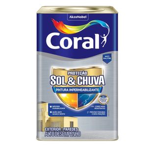 Base Impermeabilizante Fosca Sol & Chuva 18L Coral