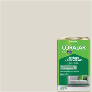 Tinta Acrílica Coralar Fosca Branco Gelo Latão 18 Litros Coral