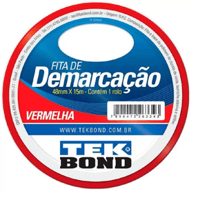 Fita de Demarcação Vermelho 48 Mm x 15 M Tekbond