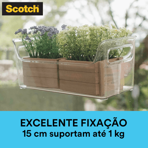 Fita Dupla Face Transparente 24 Mm x2 M Fixa Forte 3M