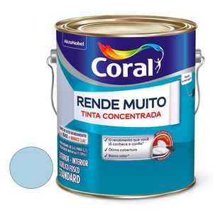 Tinta Rende Muito Fosca Azul Sereno Galão 3,2 Litros Coral